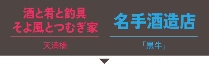 酒と肴と釣具そよ風とつむぎ家×名手酒造店