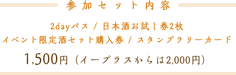 参加セット内容