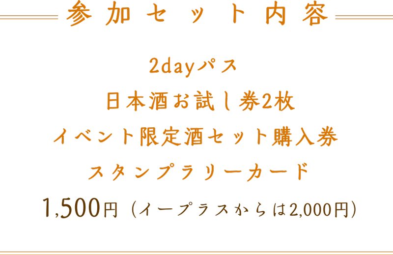 参加セット内容